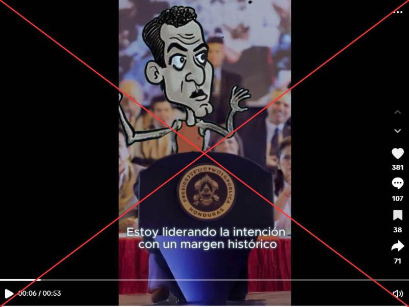 Captura de pantalla a una publicación de TikTok hecha el 27 de febrero de 2025.