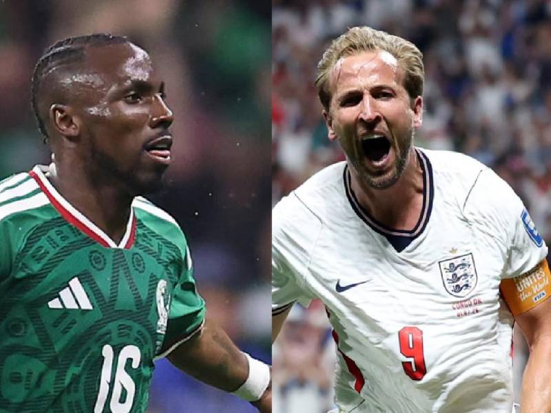 Julián Quiñones por México y Harry Kane de Inglaterra, figuras en el ataque de ambas selecciones.