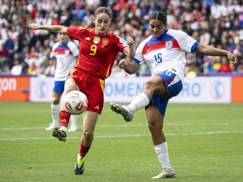 Esther Gonzalez durante el encuentro ante Inglaterra en la final de la Euro femenina.