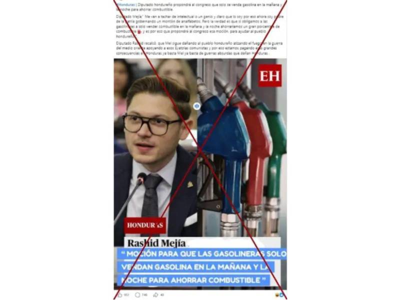 Captura de pantalla a una publicación de Facebook hecha el 6 de abril de 2026.