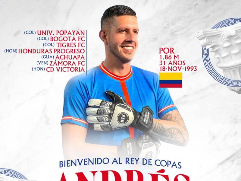 Andrés Salazar es nuevo portero del Olimpia.