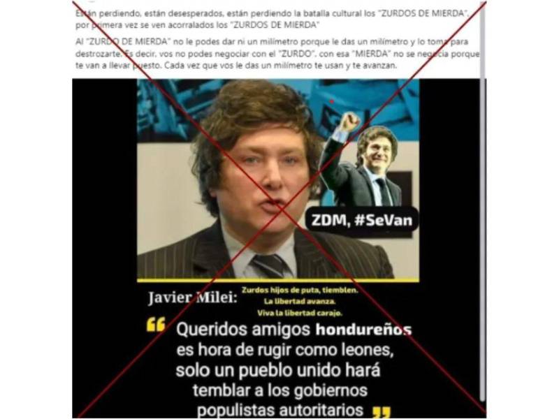 Captura de pantalla a una publicación de Facebook hecha el 30 de noviembre de 2025.