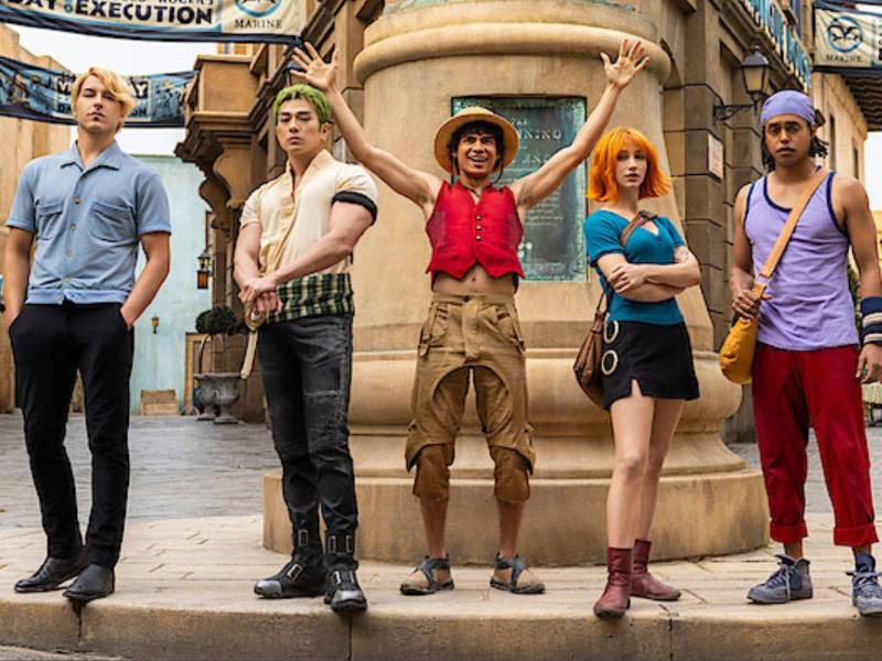 Foto del elenco de la segunda temporada de One Piece.