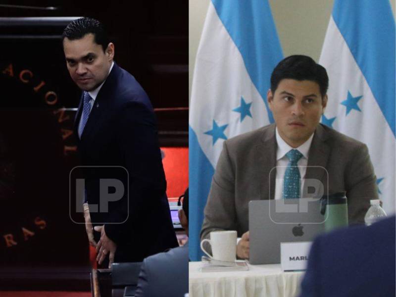Tomás Zambrano, presidente de la junta provisional del CN, y Marlon Ochoa, consejero del CNE.