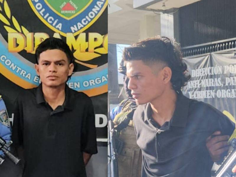 El detenido fue presentado por la Dipampco en San Pedro Sula.