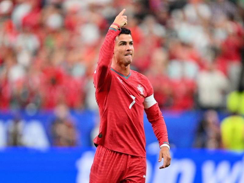 Cristiano Ronaldo uno de sus goles con Portugal contra Uzbekistán en el Mundial 2026.