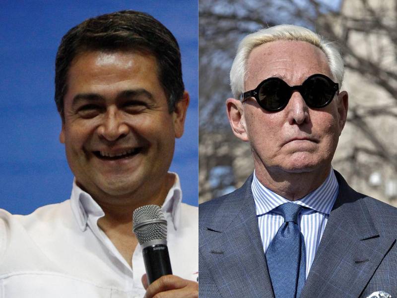 Hernández (58) fue condenado en 2024 a 45 años de cárcel en Estados Unidos. Roger Stone, asesor de Trump, le entregó una carta del exmandatario hondureño.
