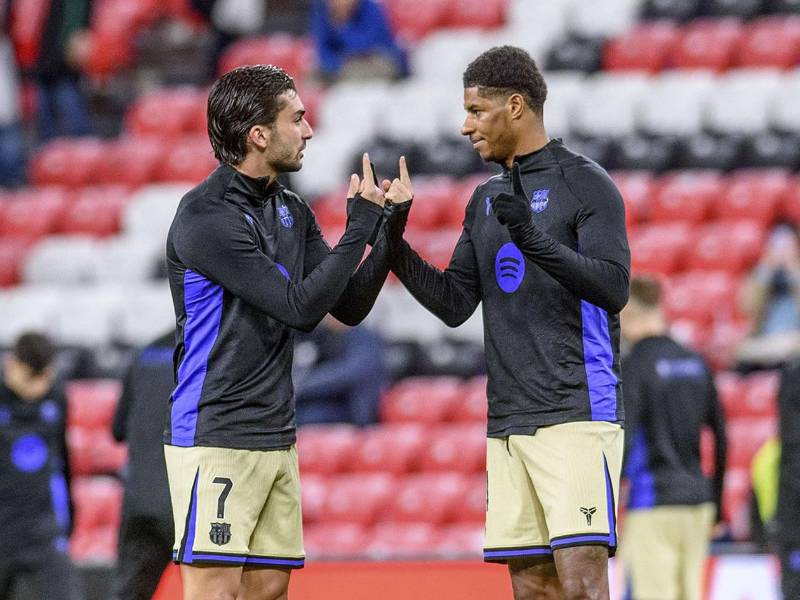 Ferran Torres y Marcus Rashford van en el ataque titular del Barcelona contra Athletic Club de Bilbao.