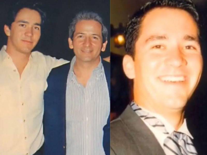Imagen de archivo del expresidente Ricardo Maduro y su hijo.