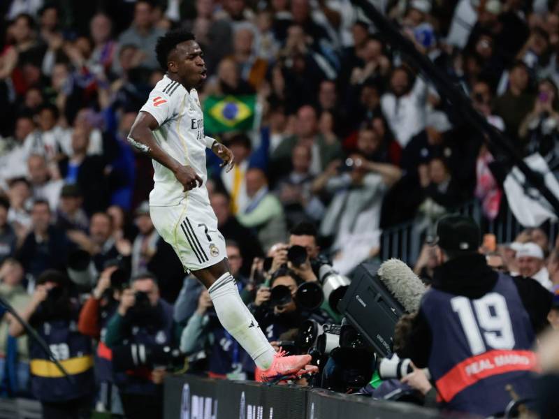 Vinicius fue el MVP del derbi de Madrid tras marcar un doblete en el estadio Santiago Bernabéu.