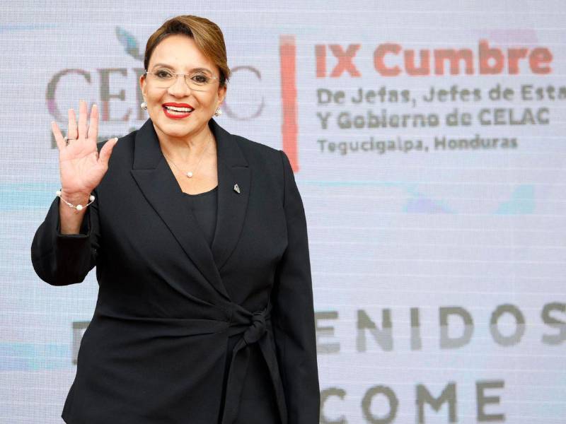 Xiomara Castro, presidenta de Honduras, discursa en el inicio de la IX Cumbre de la Celac.