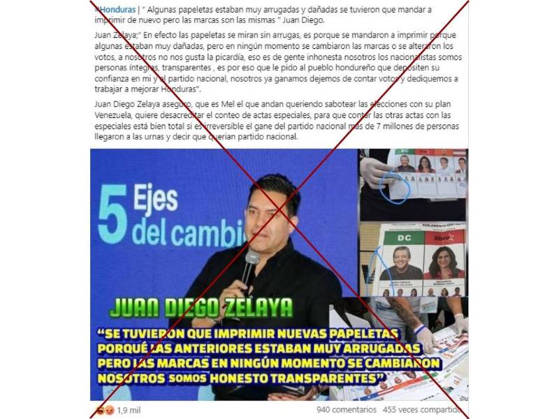 Captura de pantalla a una publicación de Facebook hecha el 19 de diciembre de 2025.