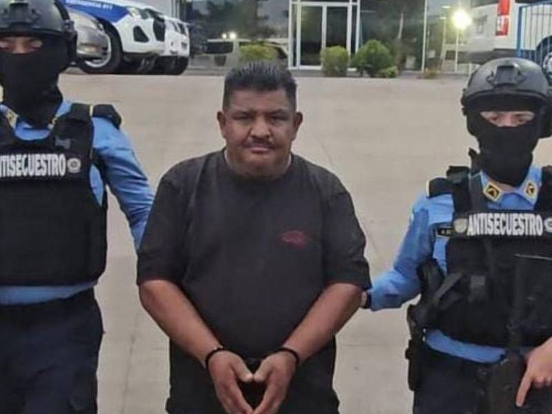 Santos René Elvir fye detenido en la colonia Sosa de la capital de Honduras.
