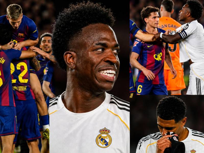 Las imágenes más curiosas que dejó el clásico entre Barcelona y Real Madrid donde los culés se proclamaron campeones.