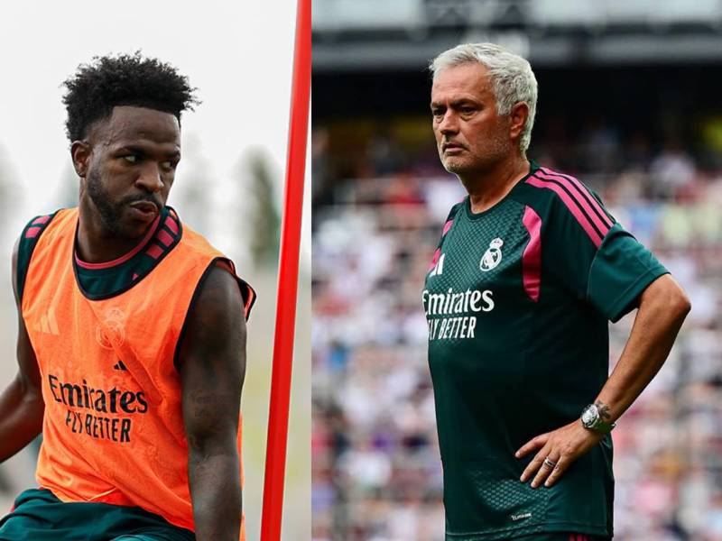 Vinicius se puso a las órdenes de Mourinho en el conjunto madridista.