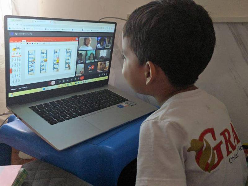 La mayoría de los centros educativos en San Pedro Sula operan actualmente bajo la modalidad virtual.