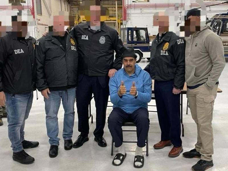 Nicolás Maduro horas después de ser capturado en Venezuela.