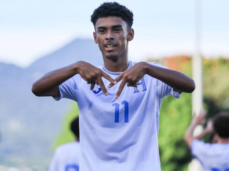 Kirian Manzano fue el autor del tercer gol de la Selección juvenil de Honduras.
