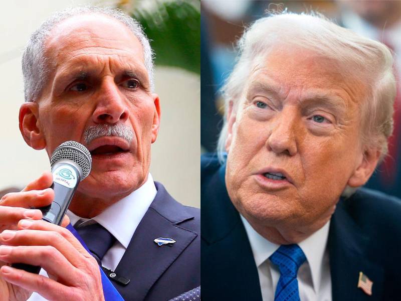 Combo de fotografías de archivo que muestra al presidente de Honduras, Nasry 'Tito' Asfura, y a su homólogo de Estados Unidos, Donald Trump.