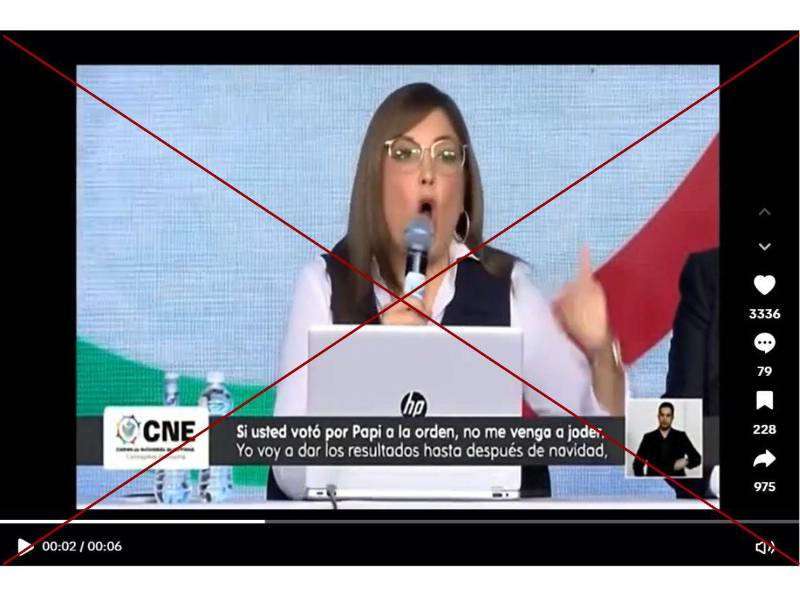 Captura de pantalla a una publicación de TikTok hecha el 3 de diciembre de 2025.