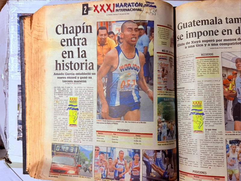 Una de las portadas más históricas de la Maratón , cuando Amado García ganó en 2006.