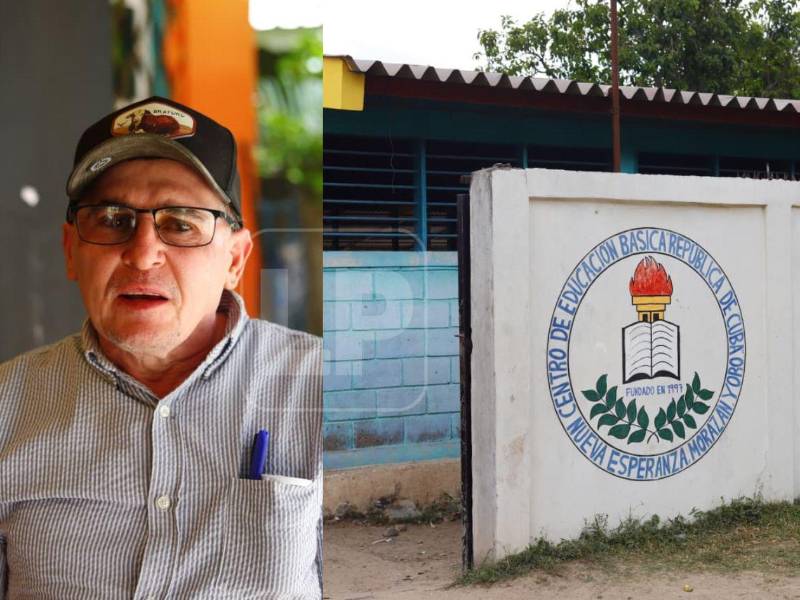 El director Eusebio Alvarado asegura que a la profesora Perla Díaz es buena docente, pero a veces uno viene caliente al centro educativo”.