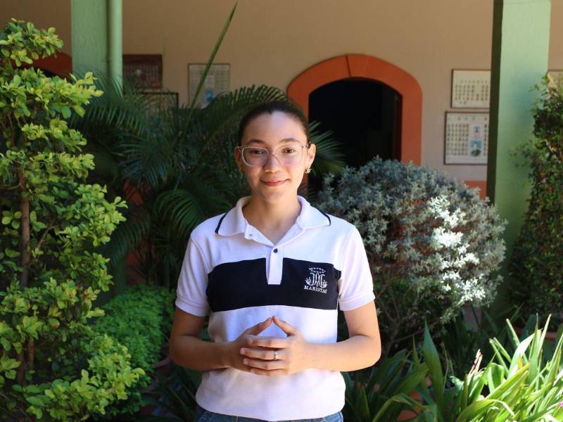 María José Morán es una destacada estudiante del Instituto Marista La Inmaculada de Comayagua.