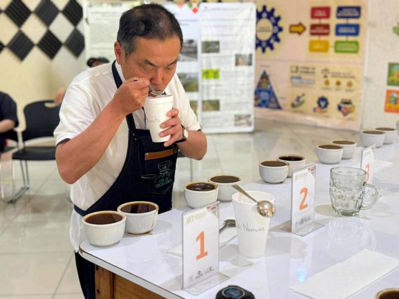 Keita Matsumoto, juez líder de esta edición, instó a los jóvenes cafetaleros a involucrarse activamente en el desarrollo y avances significativos de este cultivo.
