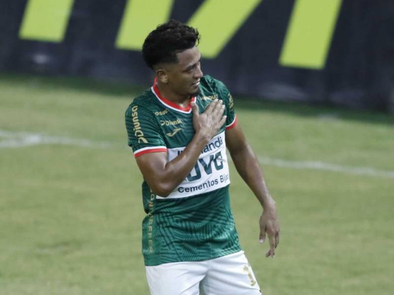 Alexy Vega fue la figura con su gol para darle el triunfo a Marathón ante Motagua.