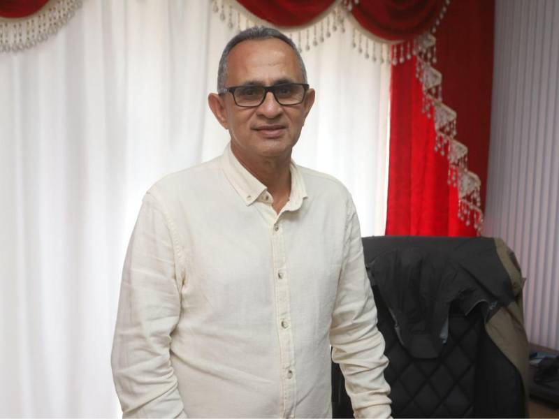 Eleazar Vargas, presidente del Consejo Municipal del Partido Liberal en Puerto Cortés.