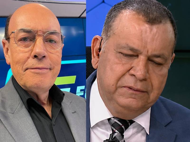 El periodista hondureño Orlando Ponce Morazán no pudo contener la emoción y rompió en llanto al referirse al fallecimiento de su colega y amigo Julio César Núñez