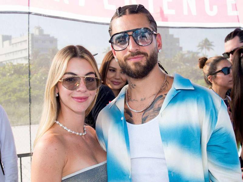 Susana Gómez y Maluma en una foto de archivo.