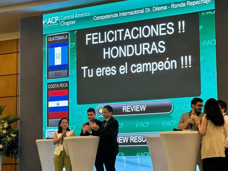 Los residentes de Medicina Interna de Unah-Cortés lograron avanzar a la ronda final luego de vencer a los equipos de Costa Rica y Guatemala.