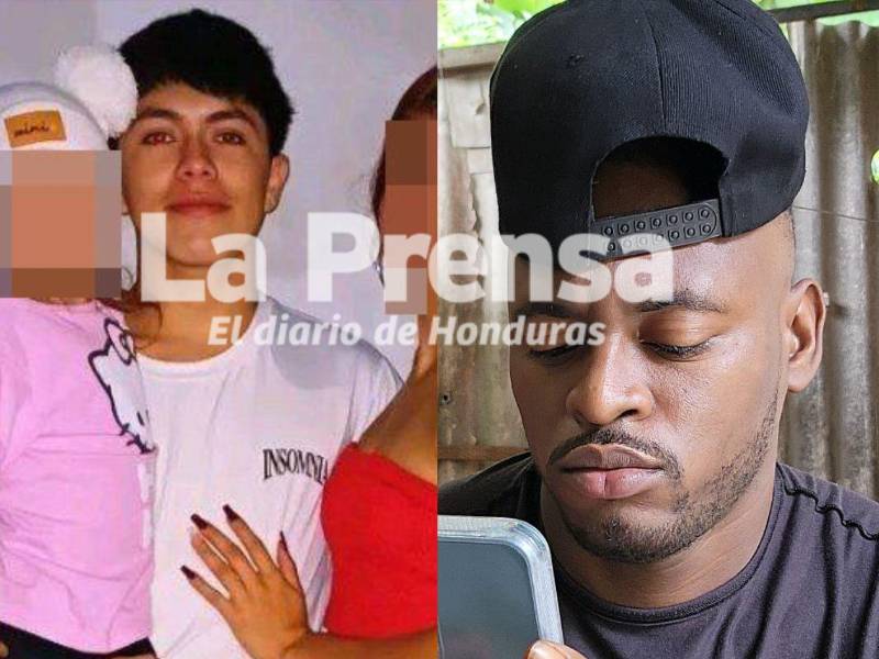 Fotos de Héctor Javier Perdomo Membreño y Cristofer Jair Thomas Martínez, los dos jóvenes que están desaparecidos en San Pedro Sula.