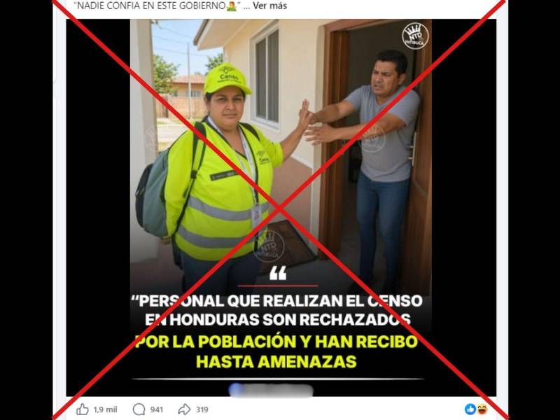 Captura de pantalla a una publicación de Facebook hecha el 14 de agosto de 2026.