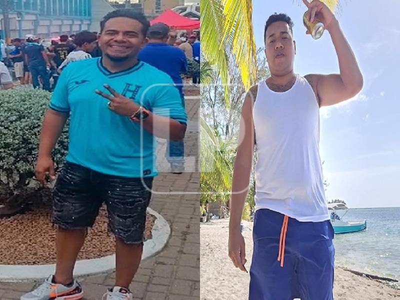Darwin Vásquez e Irvin Noé Hernández Altamirano, dos de las víctimas mortales.