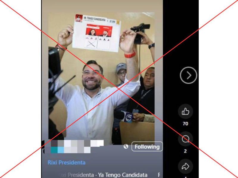 Captura de pantalla a una publicación de Facebook hecha el 11 de marzo de 2025.