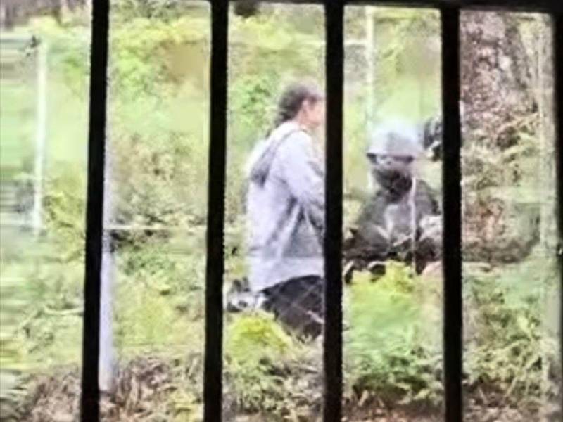 Captura de video del momento en que asaltan a predicadoras de esa denominación religiosa.