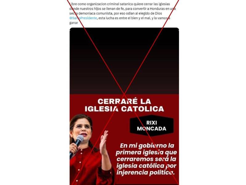 Captura de pantalla a una publicación de X hecha el 17 de octubre de 2025.