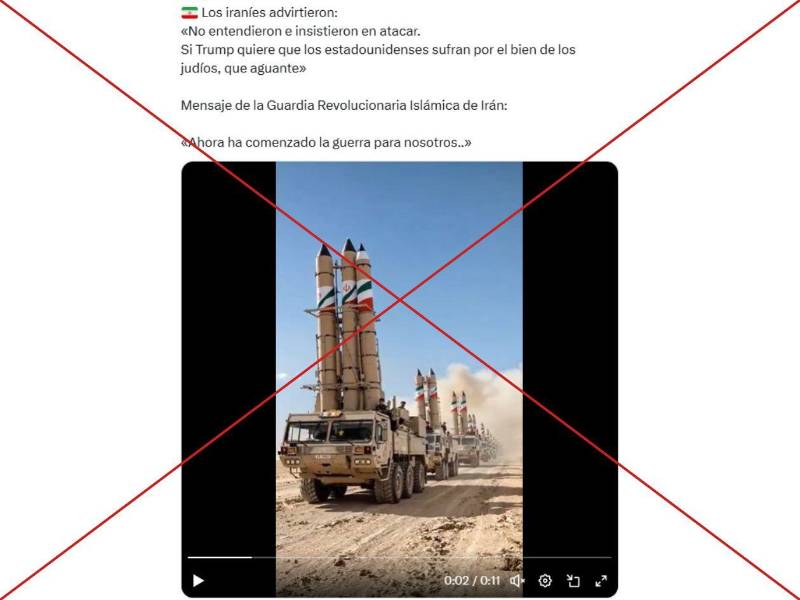 Captura de pantalla a una publicacion de X hecha el 24 de junio de 2025.