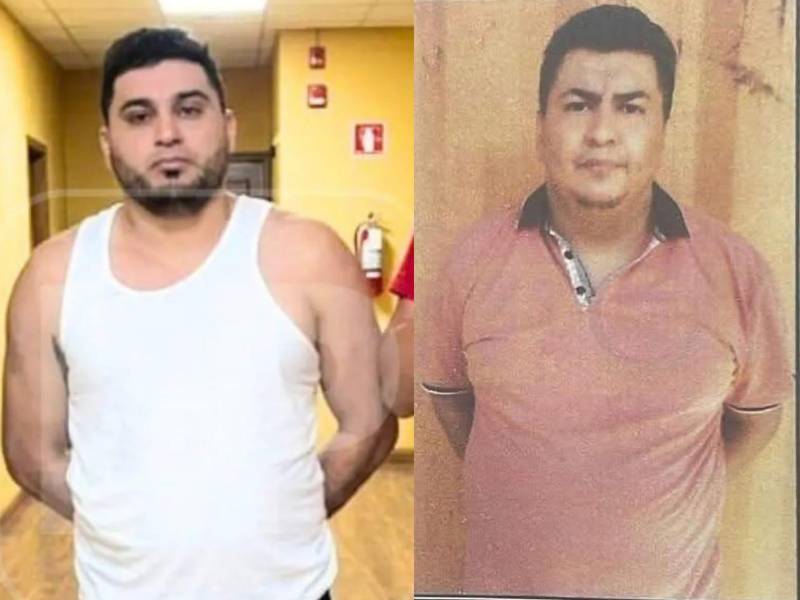 La DPI identificó a Josué Lenín Chicas Mejía (izquierda) y Héctor Moreno Ramos como cabecillas de la banda de El Mudo. Lenín Chicas fue capturado el 7 de mayo de 2026.