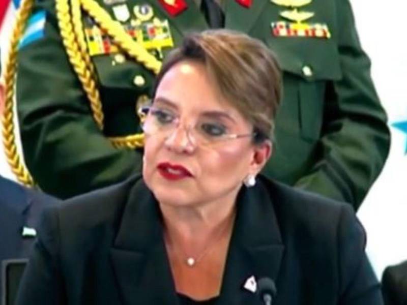 Xiomara Castro durante su discurso inaugural de la IX Cumbre de la Celac, en Tegucigalpa, Honduras.