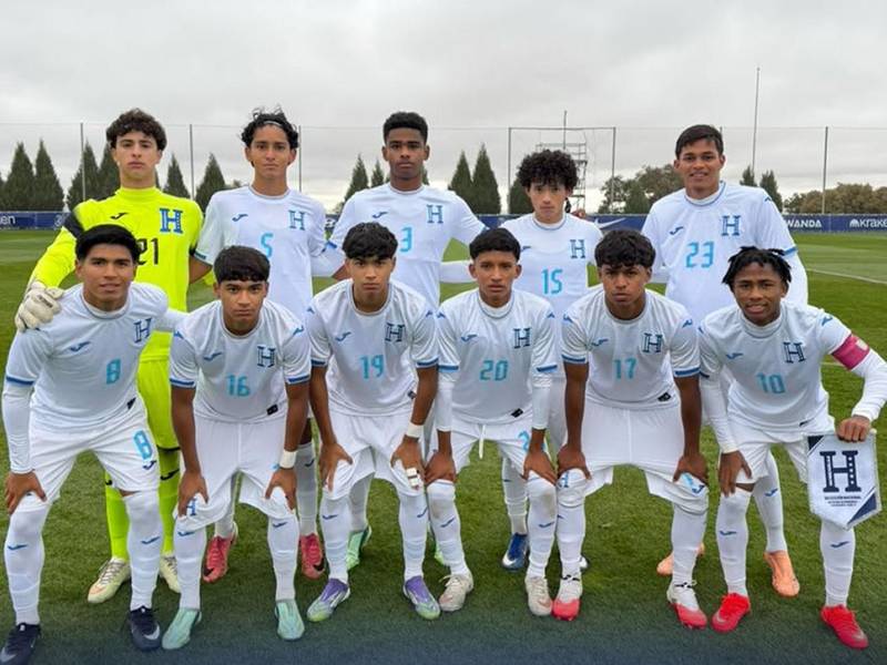La Sub-17 de Honduras perdió por goleada contra el Atlético de Madrid en partido amistoso.