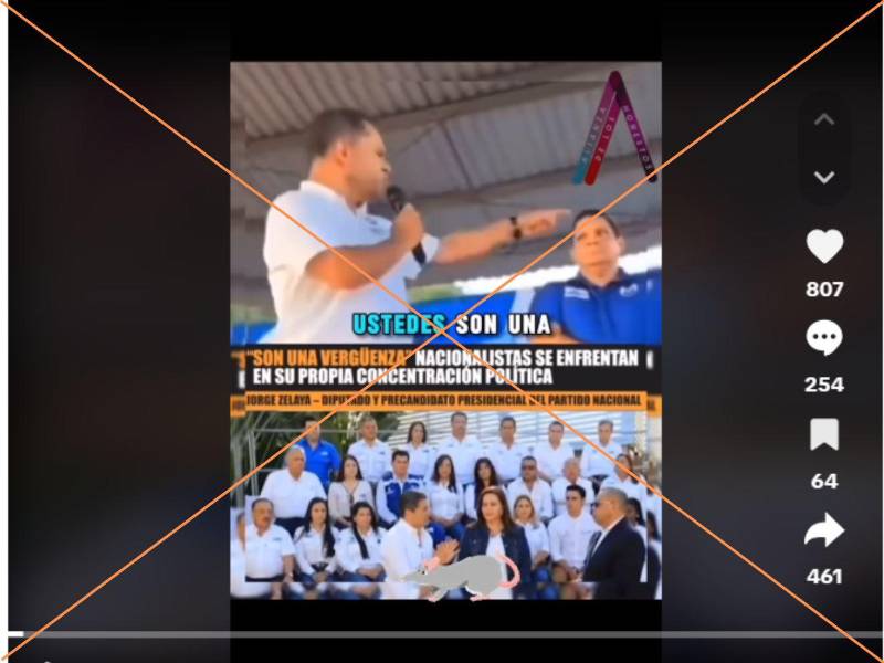 Captura de pantalla a una publicación de TikTok hecha el 4 de marzo de 2025