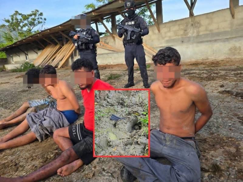 Un arsenal de armas de alto poder, varias de ellas ocultas bajo tierra, fue decomisado durante un operativo ejecutado por la Policía Nacional y las Fuerzas Armadas en el Valle de Leán, municipio de Arizona, Atlántida, donde además fueron capturadas siete personas presuntamente vinculadas con la masacre de 19 personas ocurrida en la comunidad de Rigores, departamento de Colón.