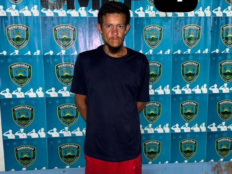 El detenido es originario y residente de San Pedro Sula