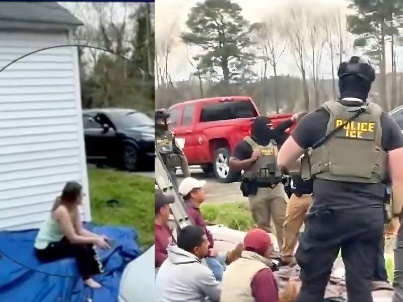 Esta historia se remonta al lunes 23 de marzo de 2026 cuando agente de ICE llegaron a un domicilio en Cambridge, Maryland, y detuvieron a seis de diez migrantes que trabajaban en el techo de una vivienda.
