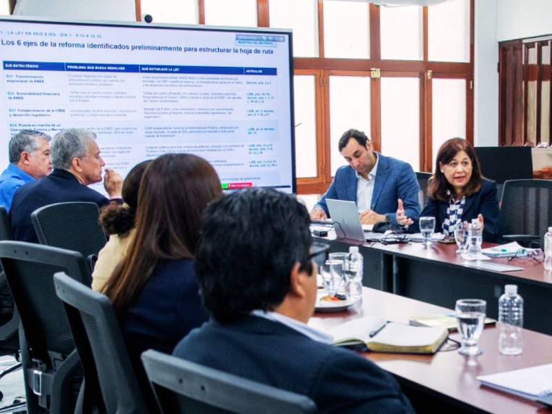 La Secretaría de la Presidencia, Energía, Enee, Cree y Finanzas integran el comité que coordinará la ejecución de la reforma del sector eléctrico. El Gobierno instaló el comité que coordinará la implementación de la Ley de Justicia Energética, con una licitación de 600 MW entre las primeras acciones.