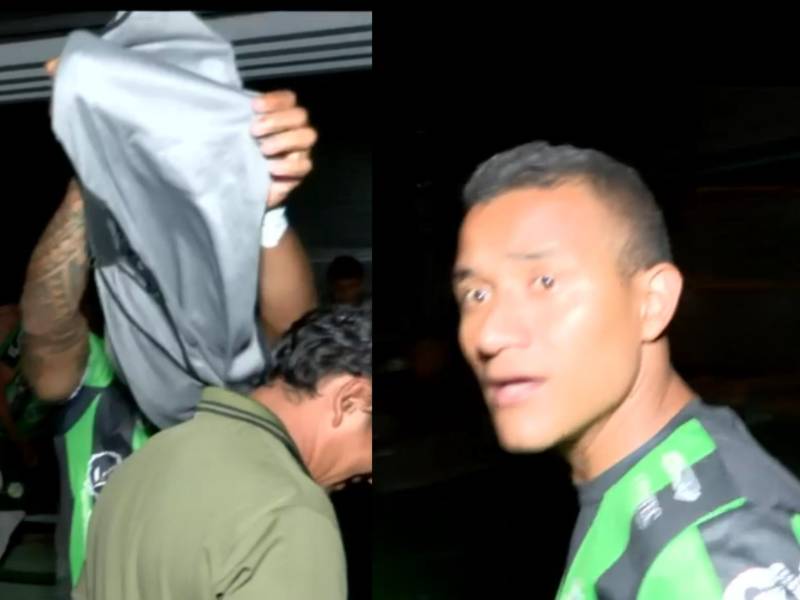 Gesto de Luis Garrido captado EN VIVO por la transmisión de televisión.