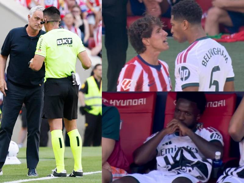 El Real Madrid sufrió una nueva derrota en la Liga Española y lo hizo ante el Atlético de Madrid: así se vivió el derbi, polémicas y los cruces que tuvo Bellingham.